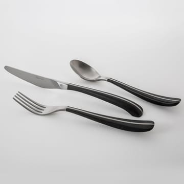 Posate Contour 24 pezzi - nero - Robert Welch