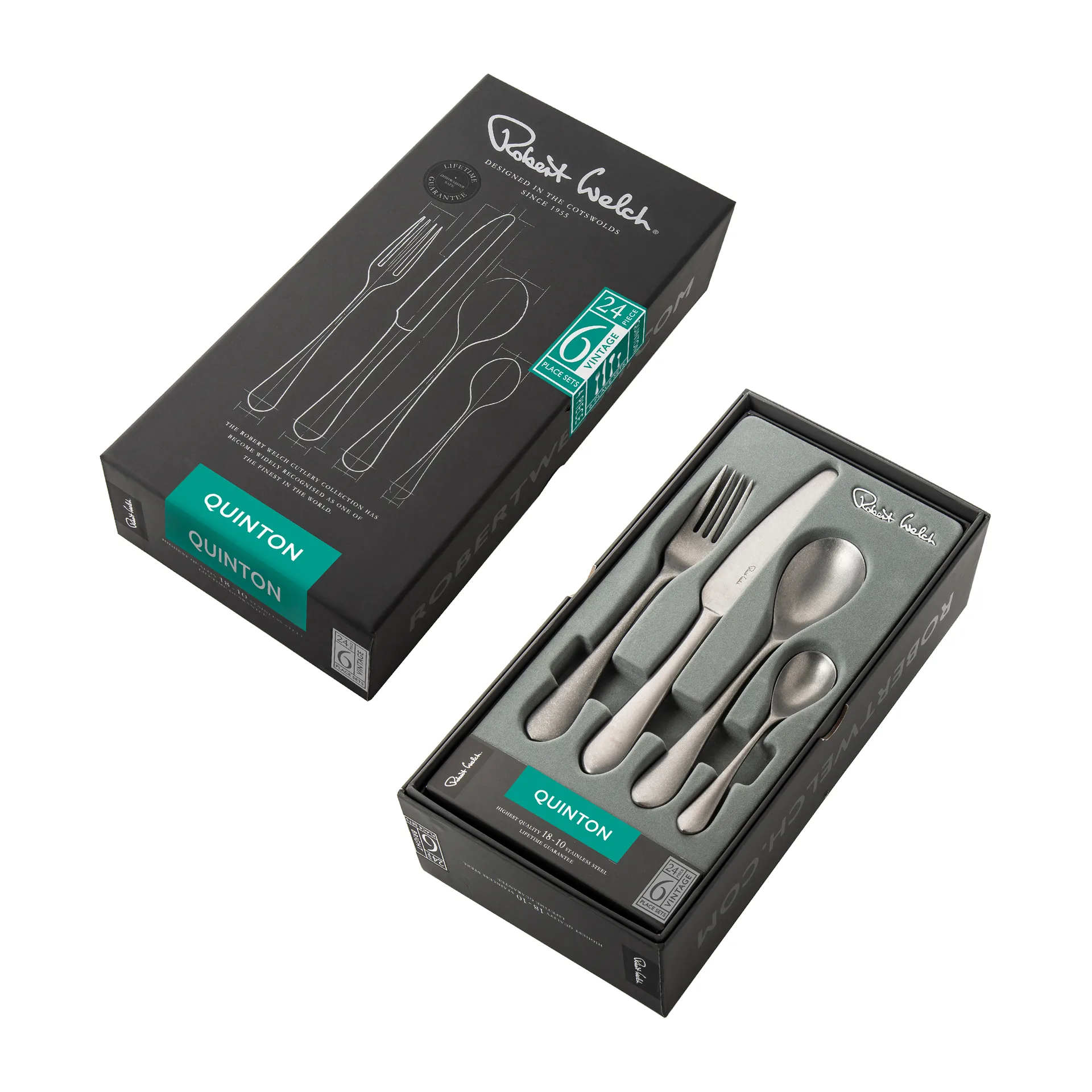 Set di posate Quinton Vintage, 24 pezzi Robert Welch