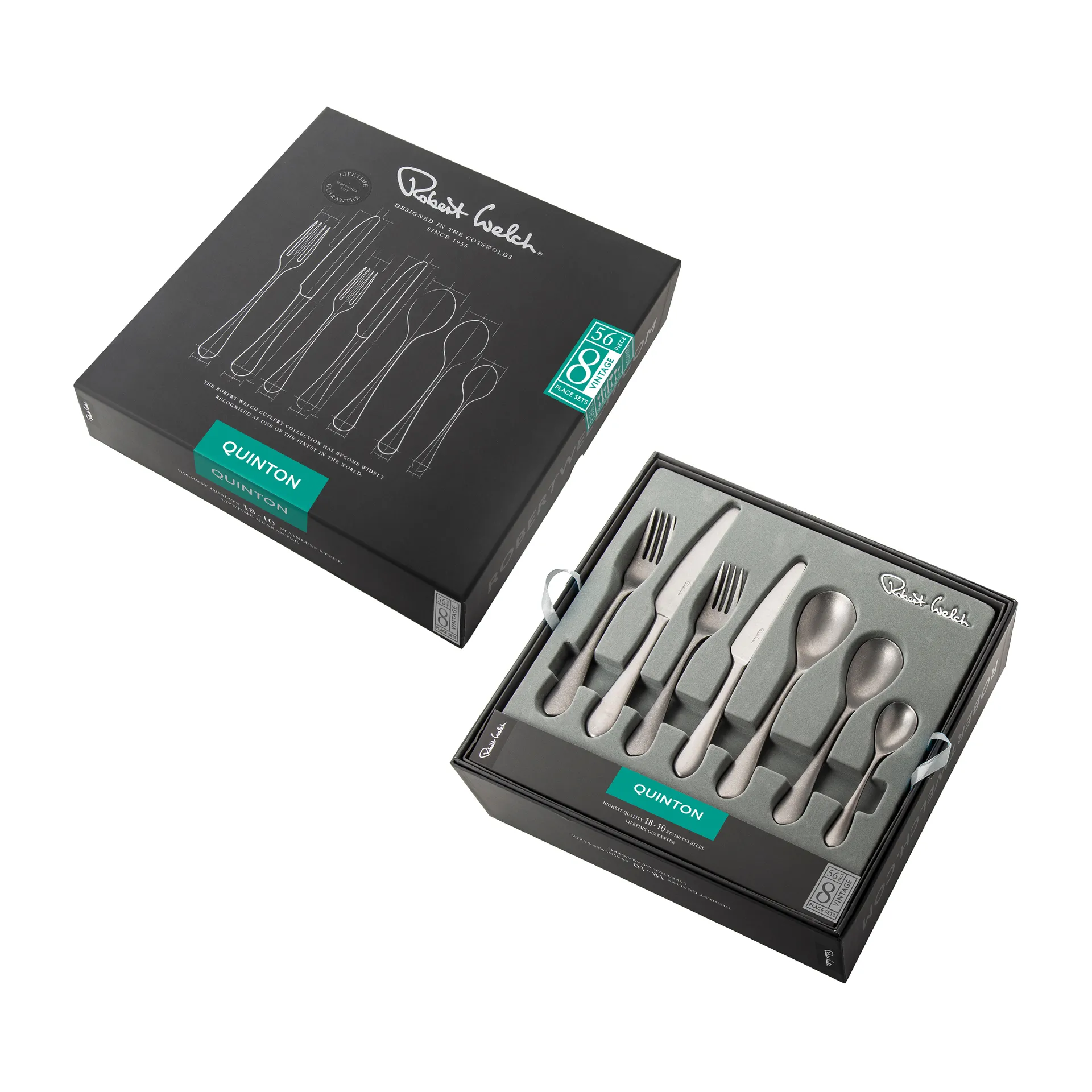 Set di posate Quinton Vintage, 56 pezzi Robert Welch