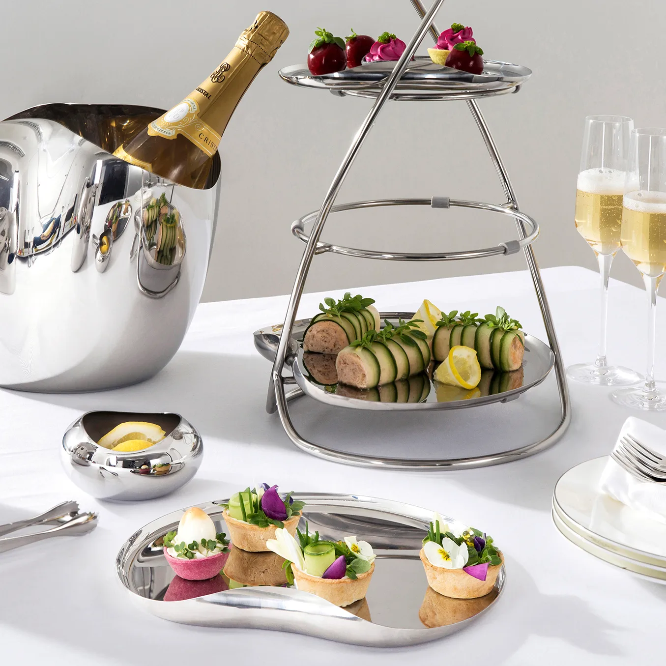 Vassoio da portata Drift 25 cm, liscio Robert Welch