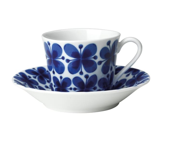 Carta regalo Tazza Mon Amie con piattino 14 cl - Blu-bianco - Rörstrand