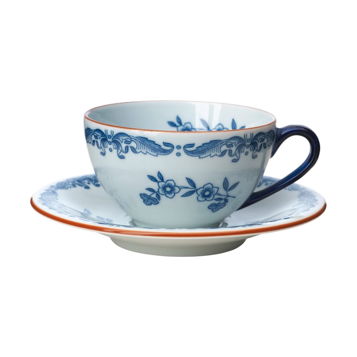 Carta regalo Tazza Ostindia con piattino 16 cl - Blu-bianco - Rörstrand