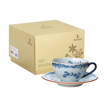 Carta regalo Tazza Ostindia con piattino 16 cl - Blu-bianco - Rörstrand