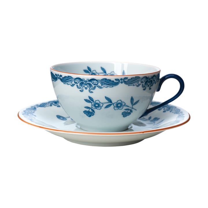 Carta regalo Tazza Ostindia con piattino 27 cl - Blu-bianco - Rörstrand