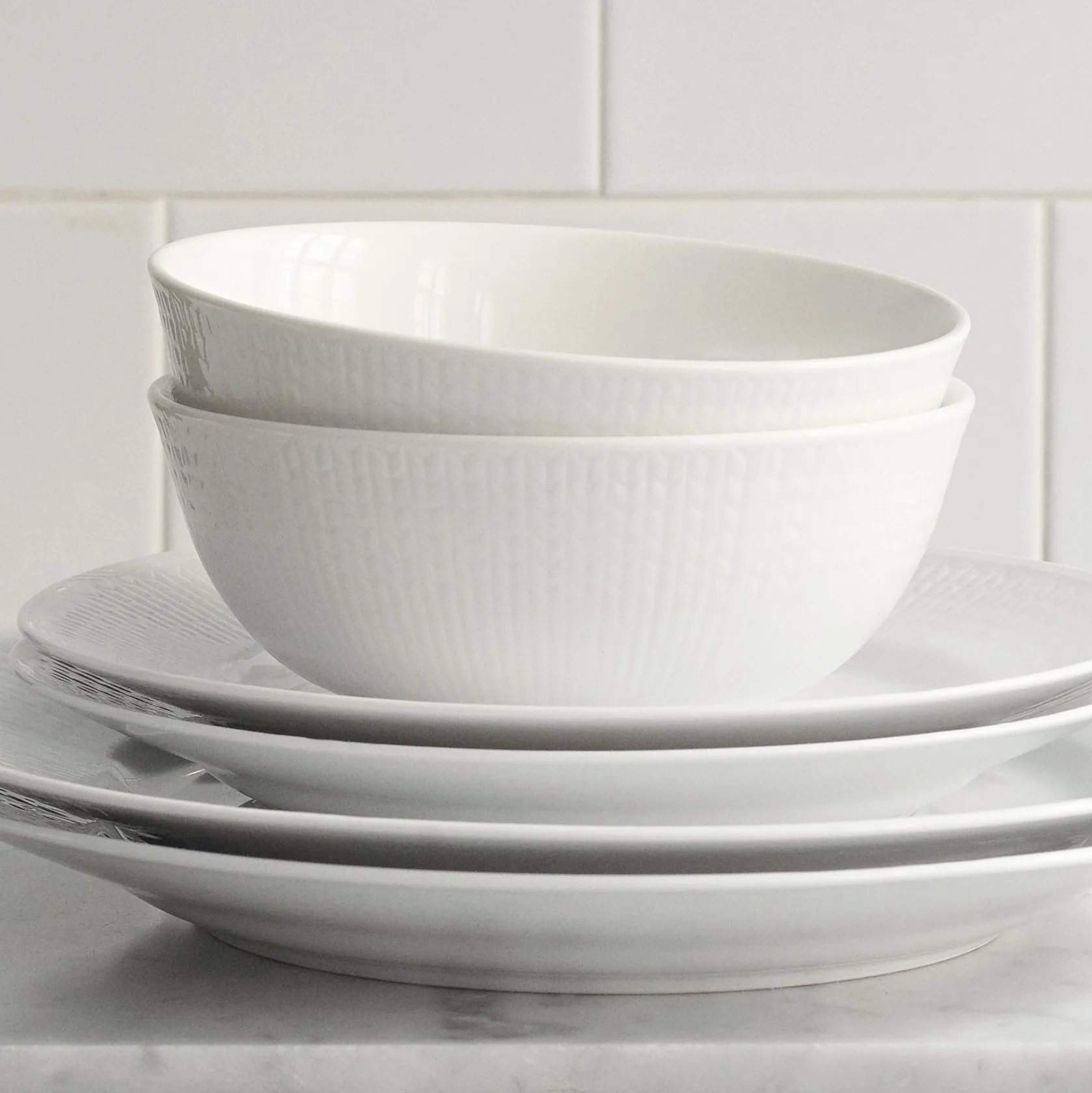 Ciotola Swedish Grace 60 cl confezione da 8 - Neve (bianco) Rörstrand