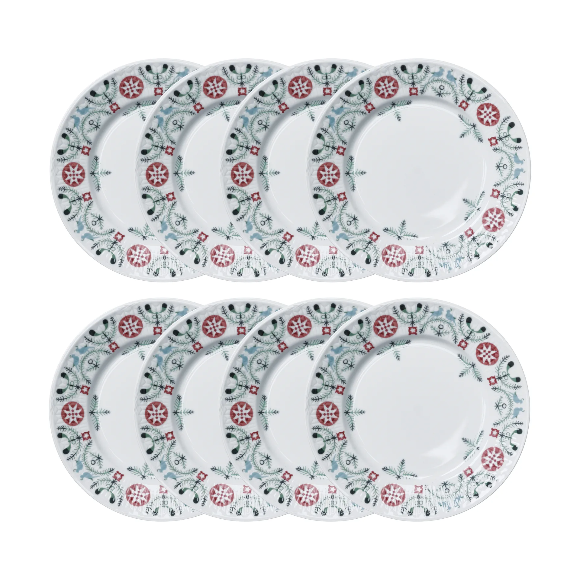 Piattino Swedish Grace Winter Ø17 cm confezione da 8 - Blanc,  Rörstrand