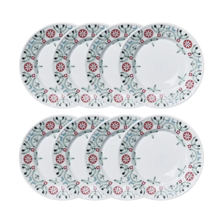 Piattino Swedish Grace Winter Ø17 cm confezione da 8 - Blanc - Rörstrand
