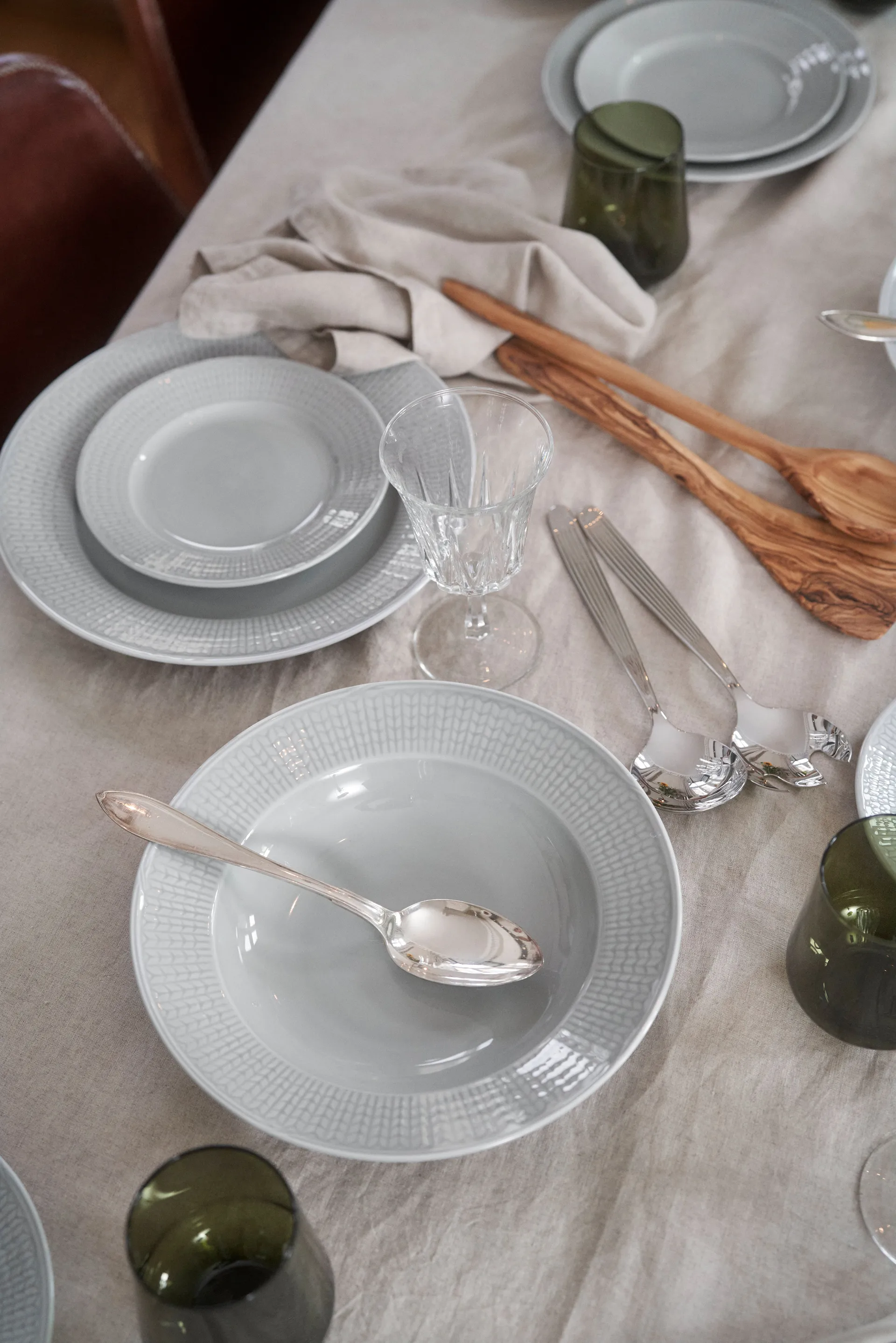 Piatto contorno Swedish Grace confezione da 6 Mist (grigio),  Rörstrand