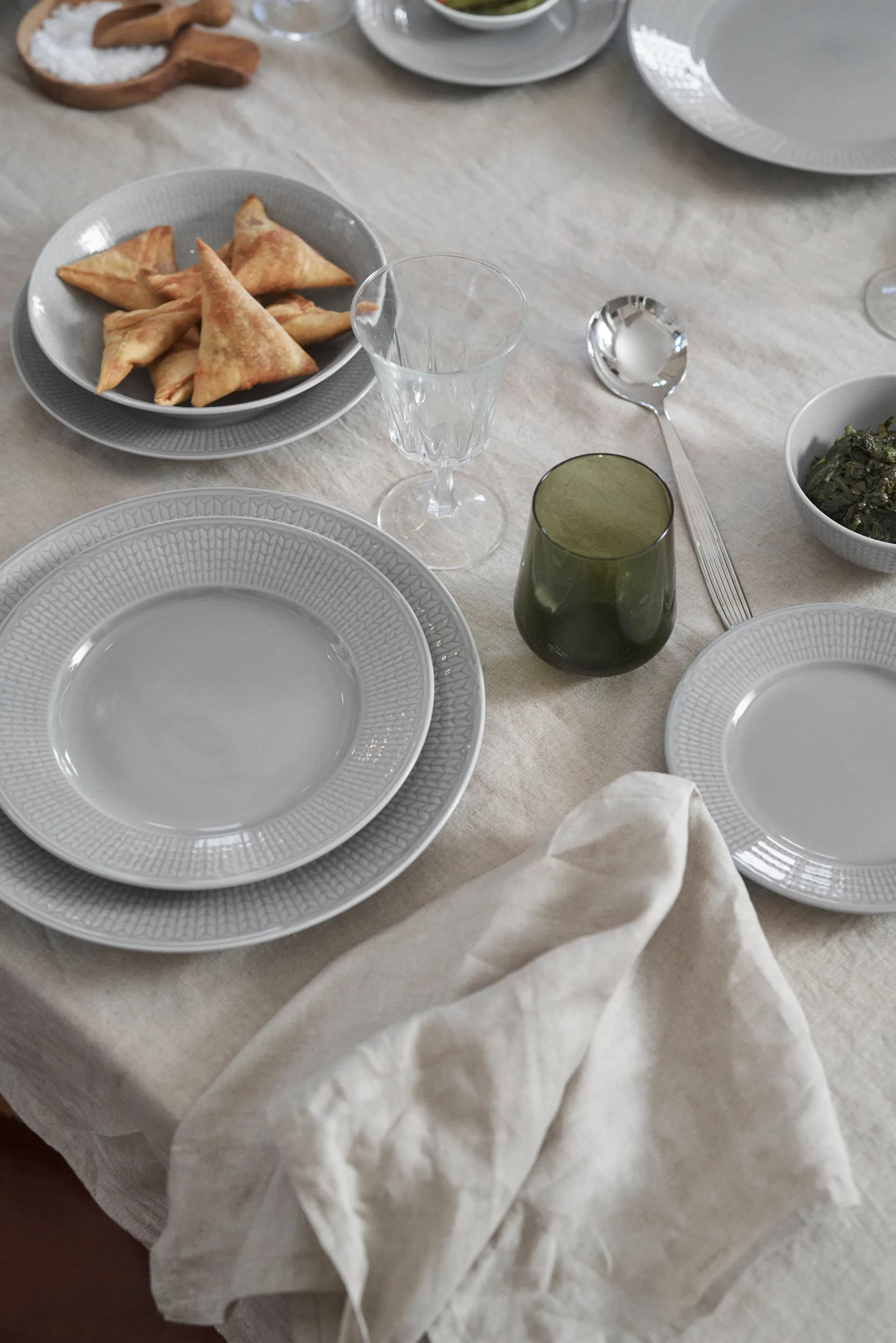 Piatto contorno Swedish Grace confezione da 6 Mist (grigio),  Rörstrand