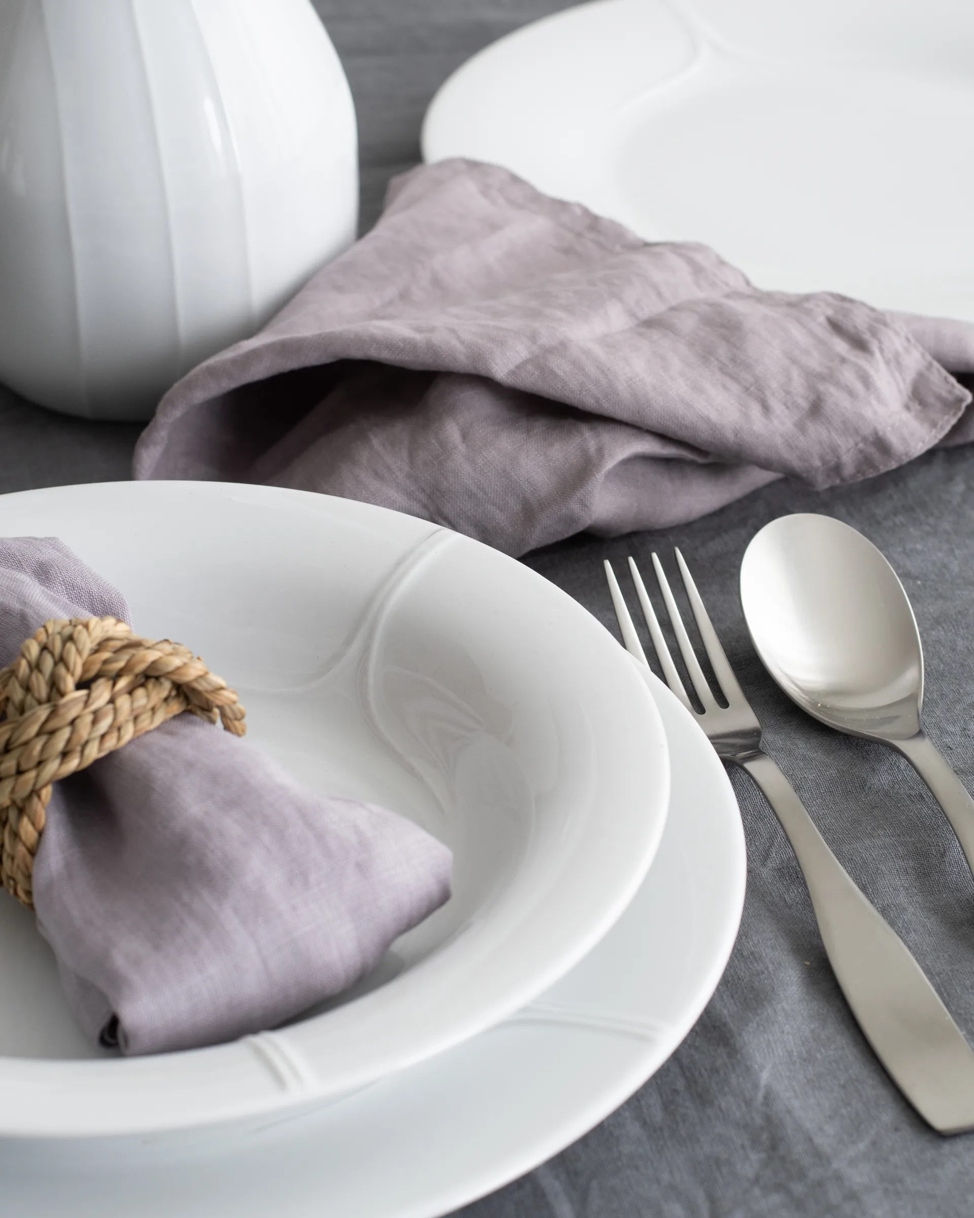 Piatto fondo Pli Blanc 23 cm, bianco Rörstrand