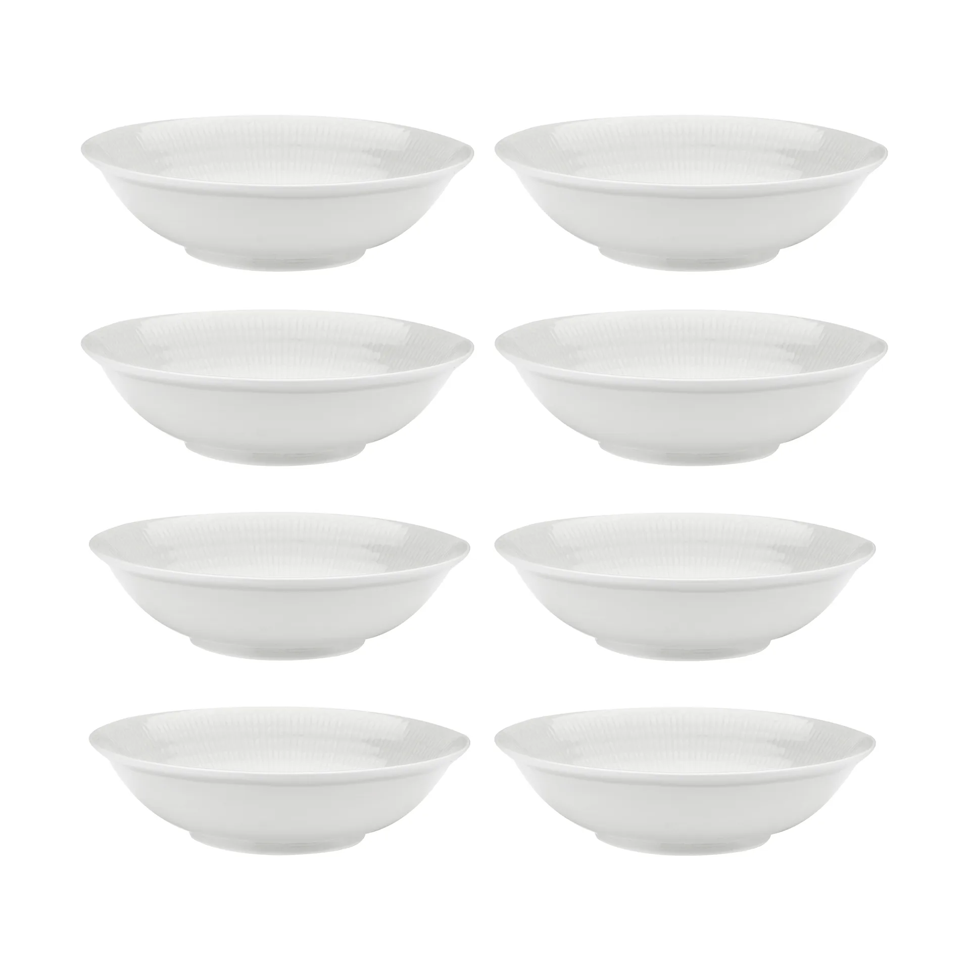 Piatto fondo Swedish Grace Ø19 cm confezione da 8 - Neve (bianco),  Rörstrand