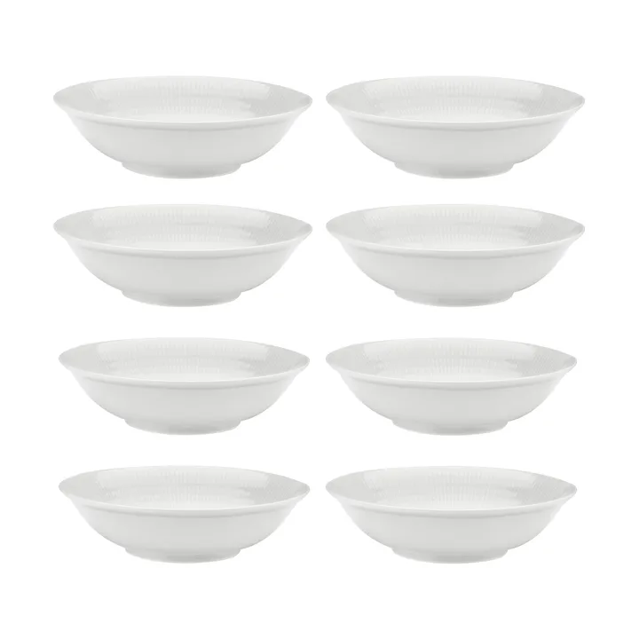 Piatto fondo Swedish Grace Ø19 cm confezione da 8 - Neve (bianco) - Rörstrand