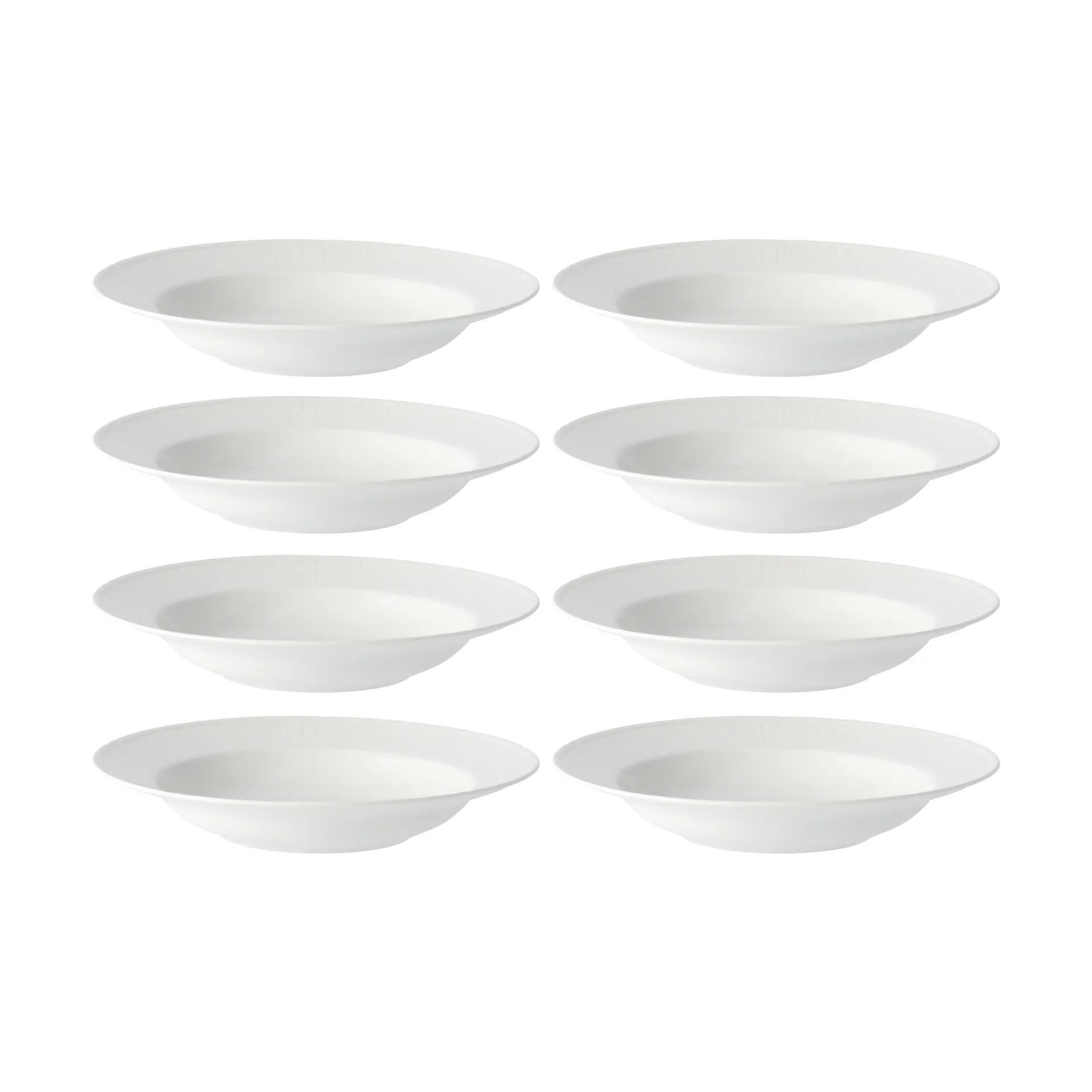 Piatto fondo Swedish Grace Ø25 cm confezione da 8 - Neve (bianco),  Rörstrand