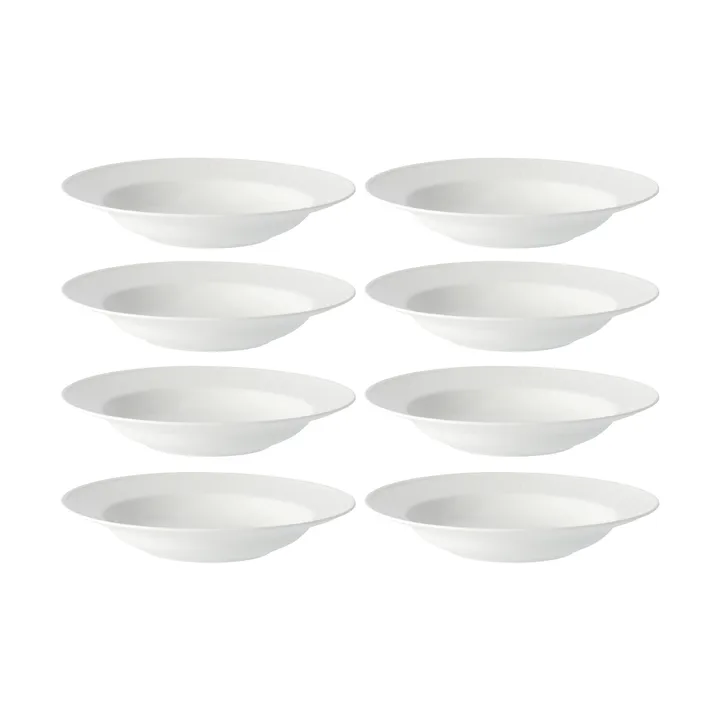 Piatto fondo Swedish Grace Ø25 cm confezione da 8 - Neve (bianco) - Rörstrand