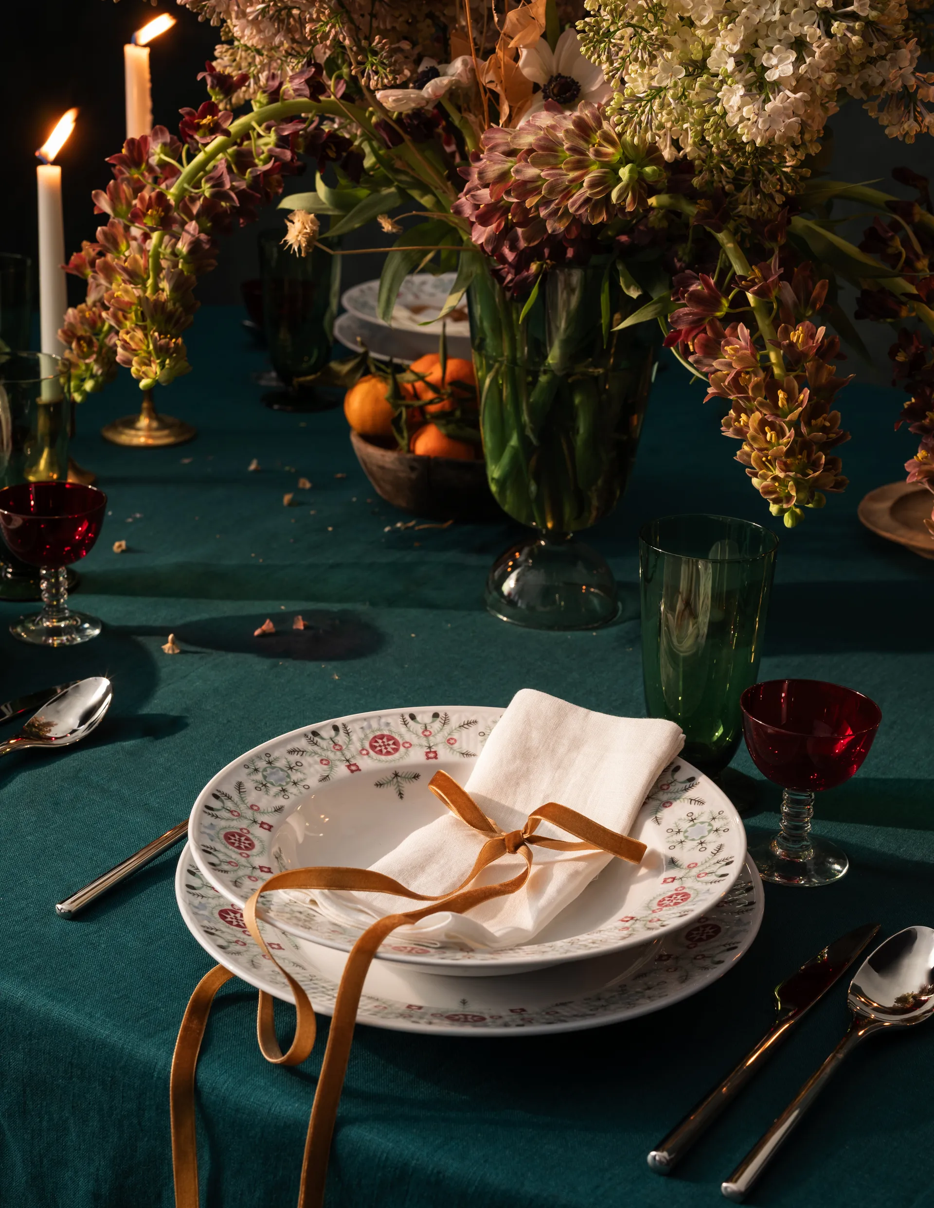 Piatto fondo Swedish Grace Winter Ø25 cm, Bianco Rörstrand