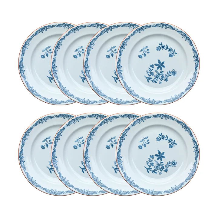 Piatto Ostindia Ø27 cm confezione da 8 – Blu - Rörstrand
