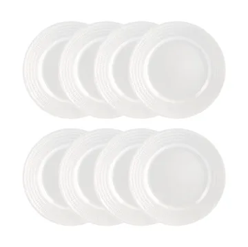Piatto Swedish Grace Ø21 cm confezione da 8 - Neve (bianco) - Rörstrand