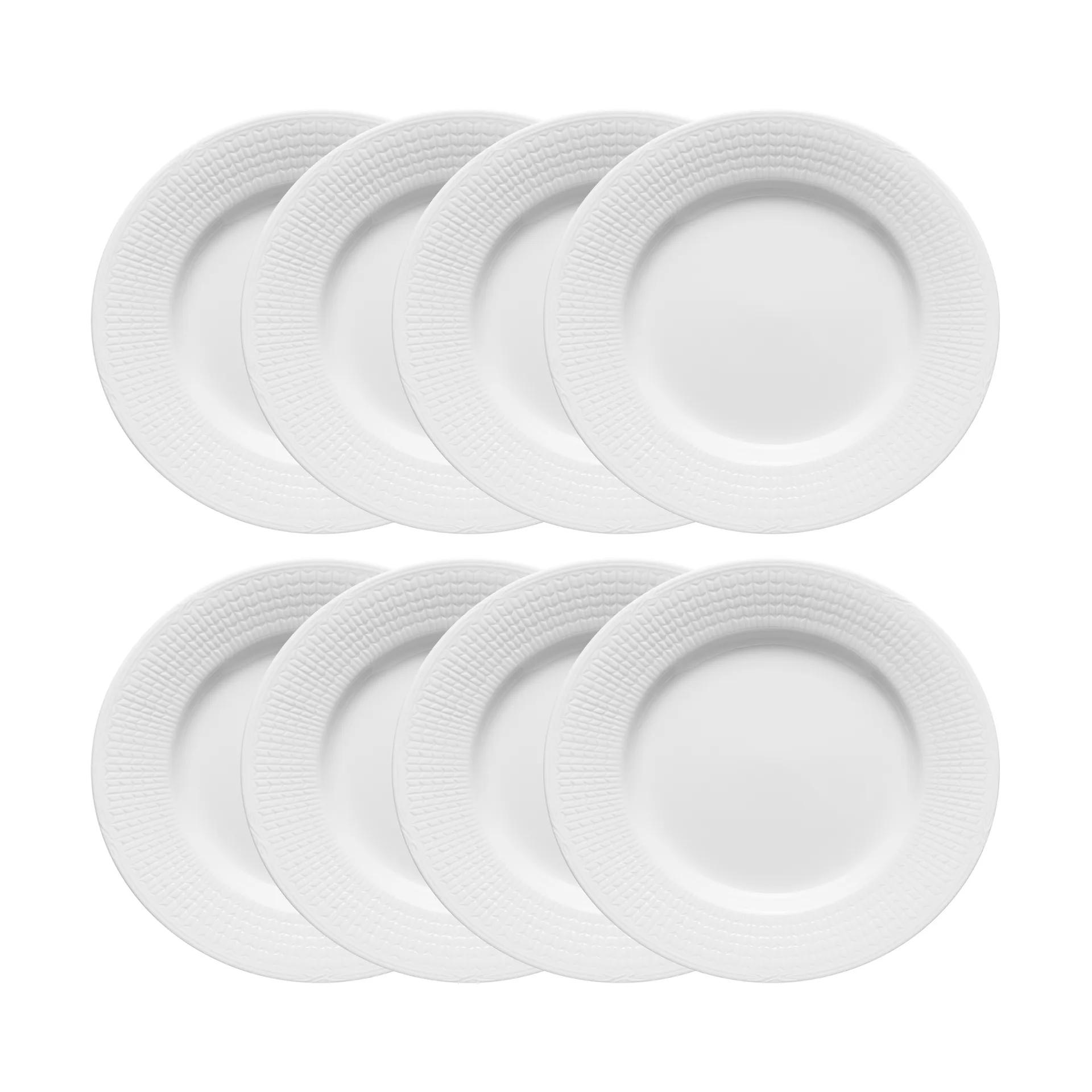 Piatto Swedish Grace Ø24 cm confezione da 8 - Neve (bianco),  Rörstrand