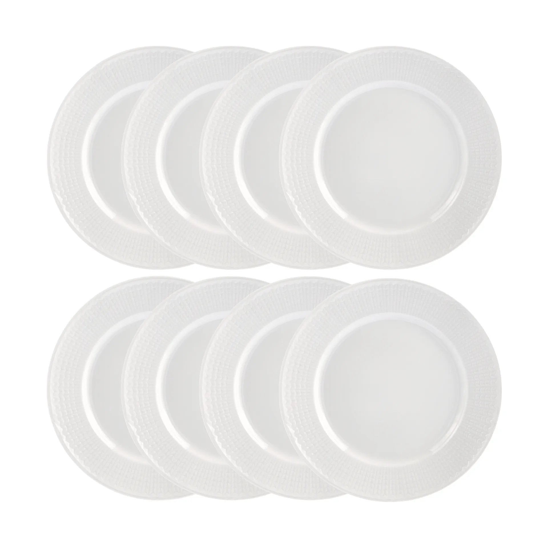 Piatto Swedish Grace Ø27 cm confezione da 8 - Neve (bianco),  Rörstrand