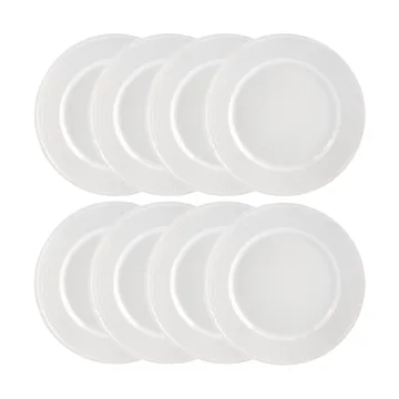 Piatto Swedish Grace Ø27 cm confezione da 8 - Neve (bianco) - Rörstrand