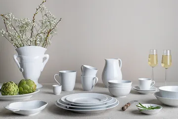 Piatto Swedish Grace Ø27 cm confezione da 8 - Neve (bianco) - Rörstrand