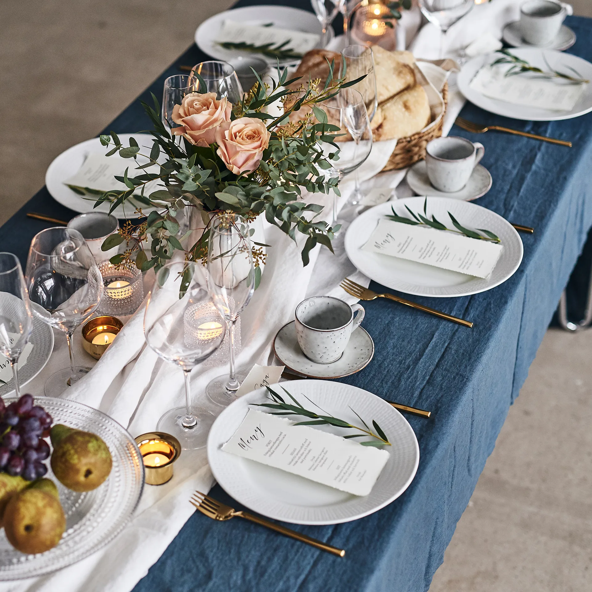 Piatto Swedish Grace Ø27 cm confezione da 8 - Neve (bianco) Rörstrand