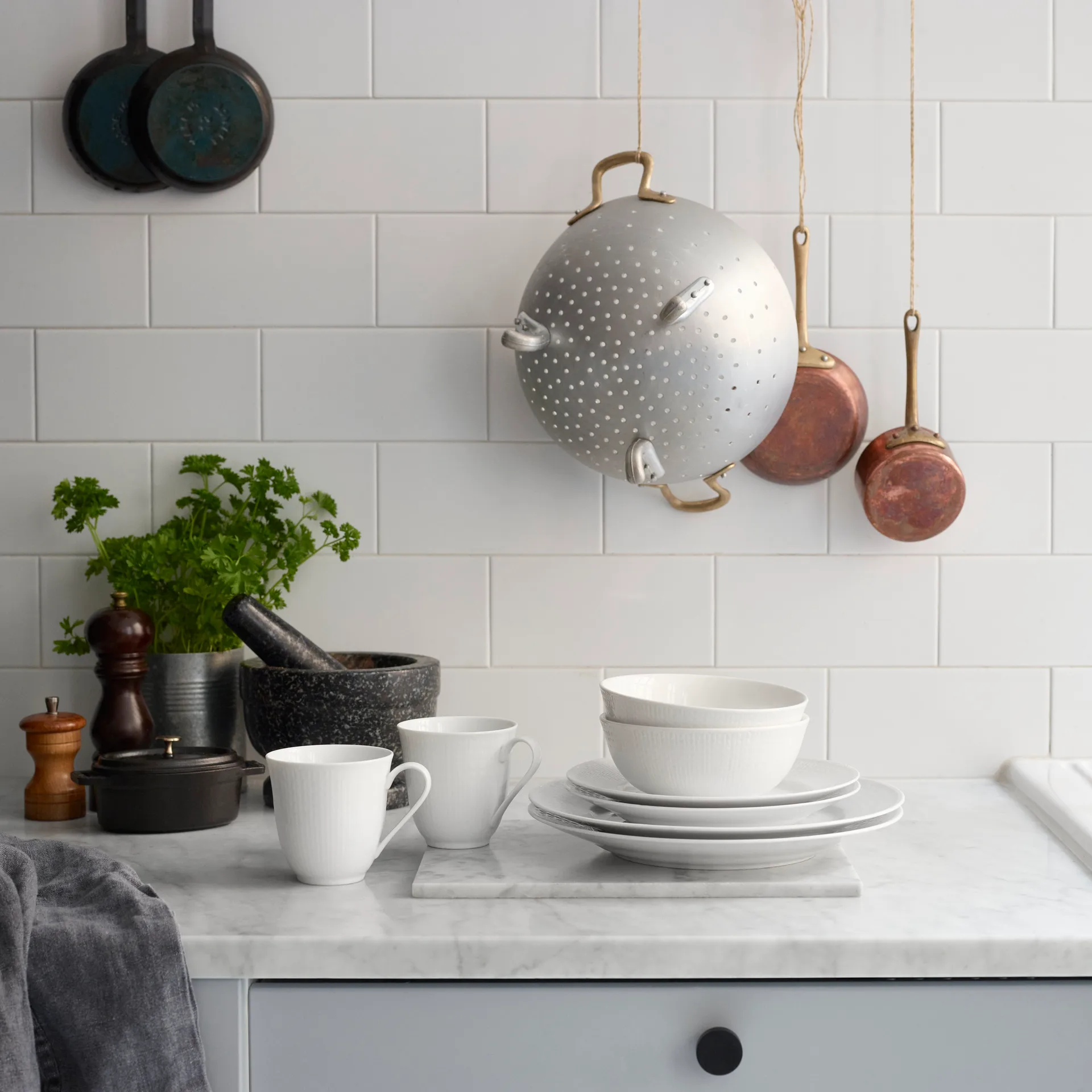 Piatto Swedish Grace piccolo Ø21 cm, snow (bianco) Rörstrand