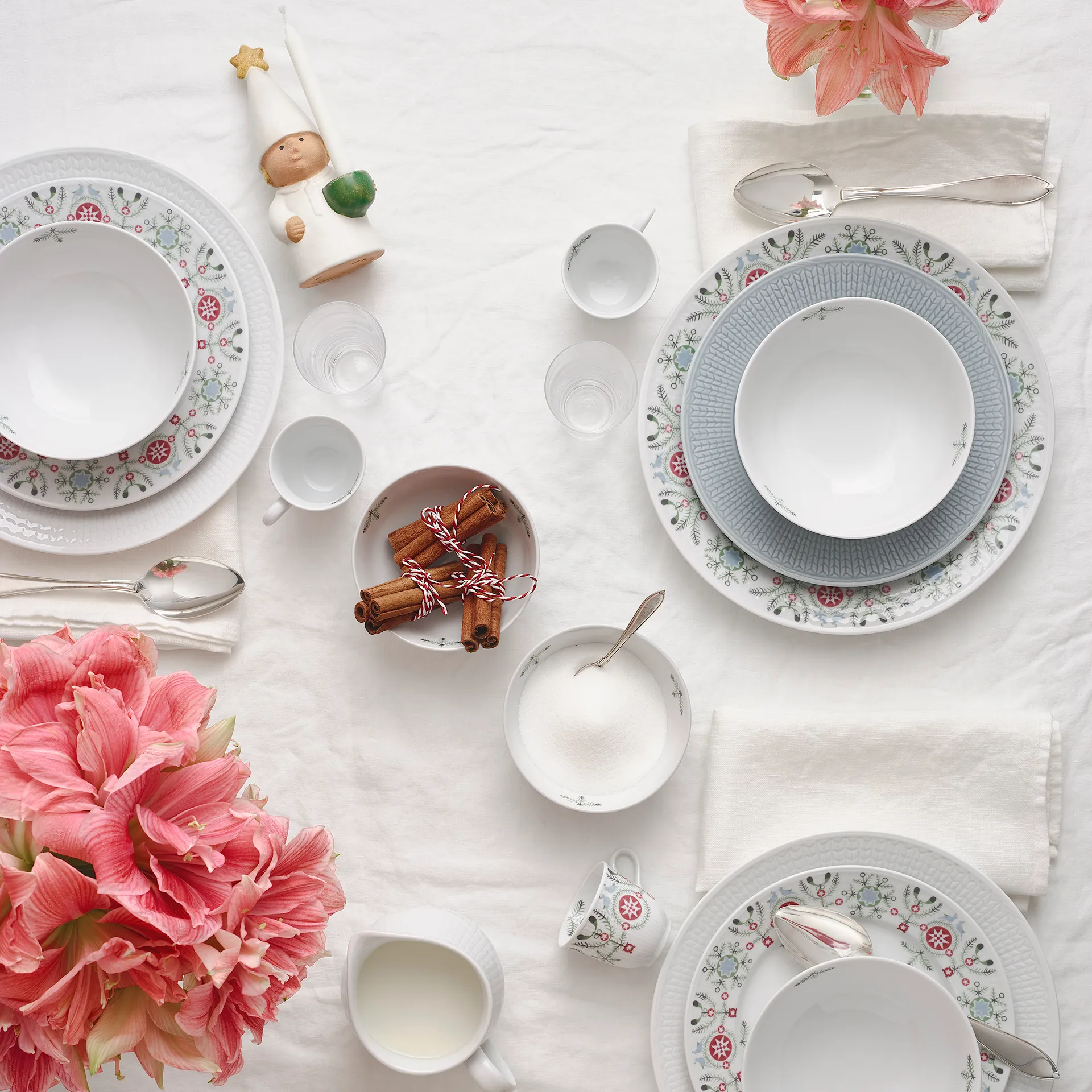 Piatto Swedish Grace Winter 27 cm, bianco Rörstrand