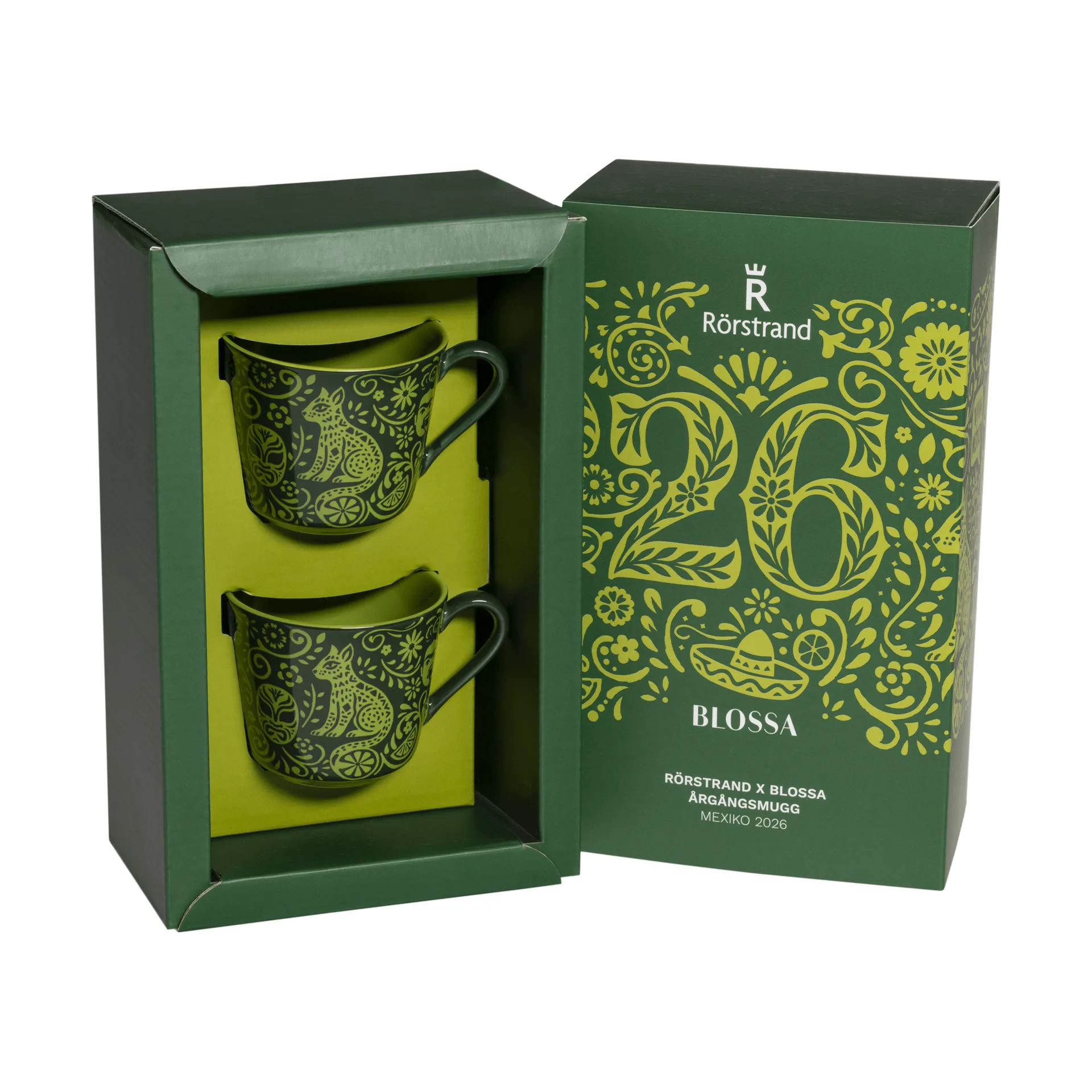 Rörstrand Blossa kopp, Messico, 14 cl, 2 pezzi Rörstrand
