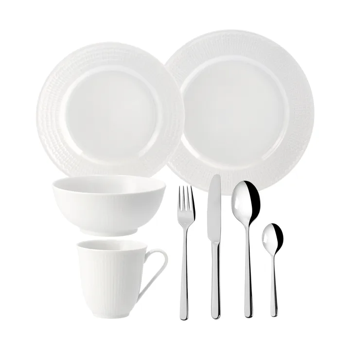Set iniziale Swedish Grace & Polar - Neve (bianco) - Rörstrand