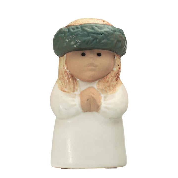 Statuina bambino dell'Avvento Lucia, bianco, verde Rörstrand