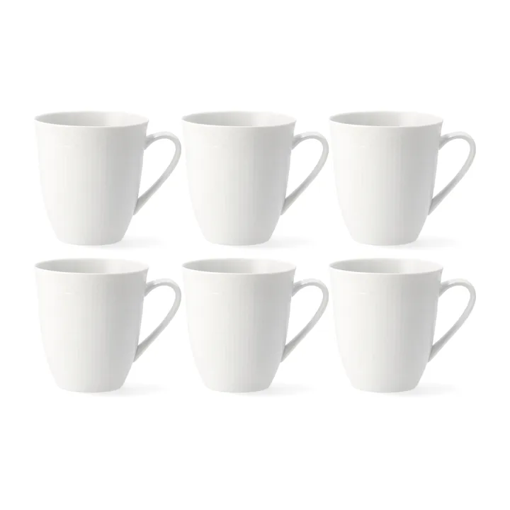 Swedish Grace mugg 50 cl, 6-pack snö (vit) - Rörstrand
