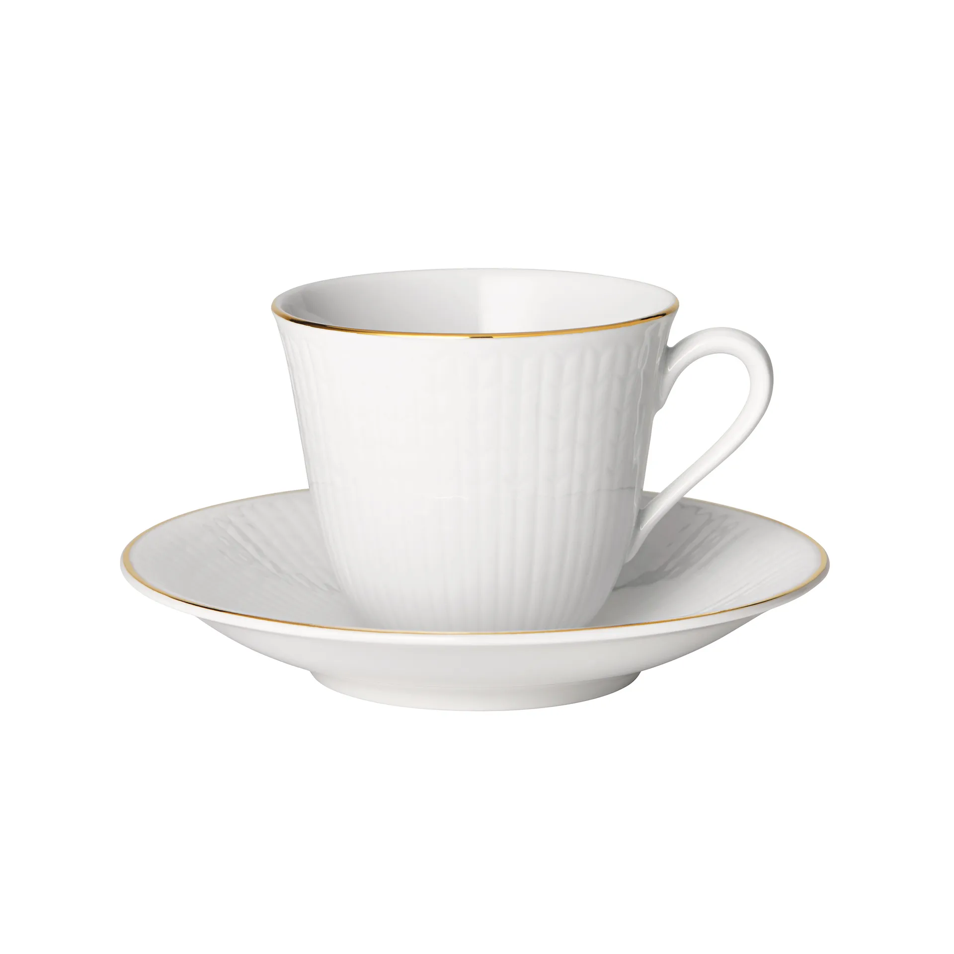 Tazzina caffè e piattino Swedish Grace Gala , bianco Rörstrand