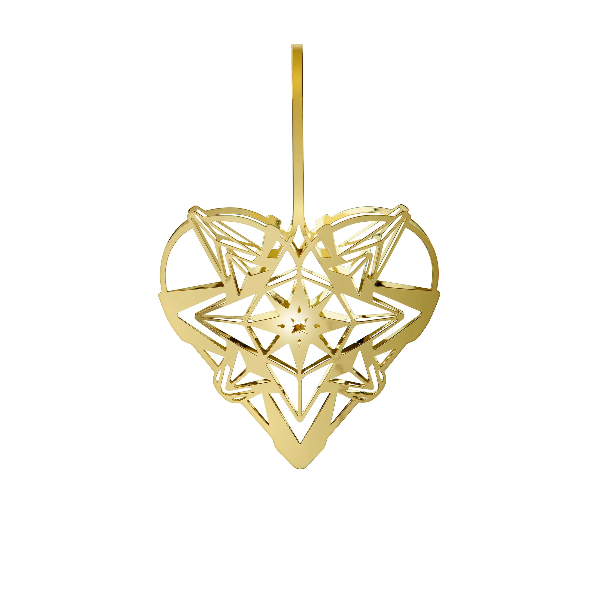 Decorazione a cuore Karen Blixen da appendere, 12,8 cm, oro Rosendahl