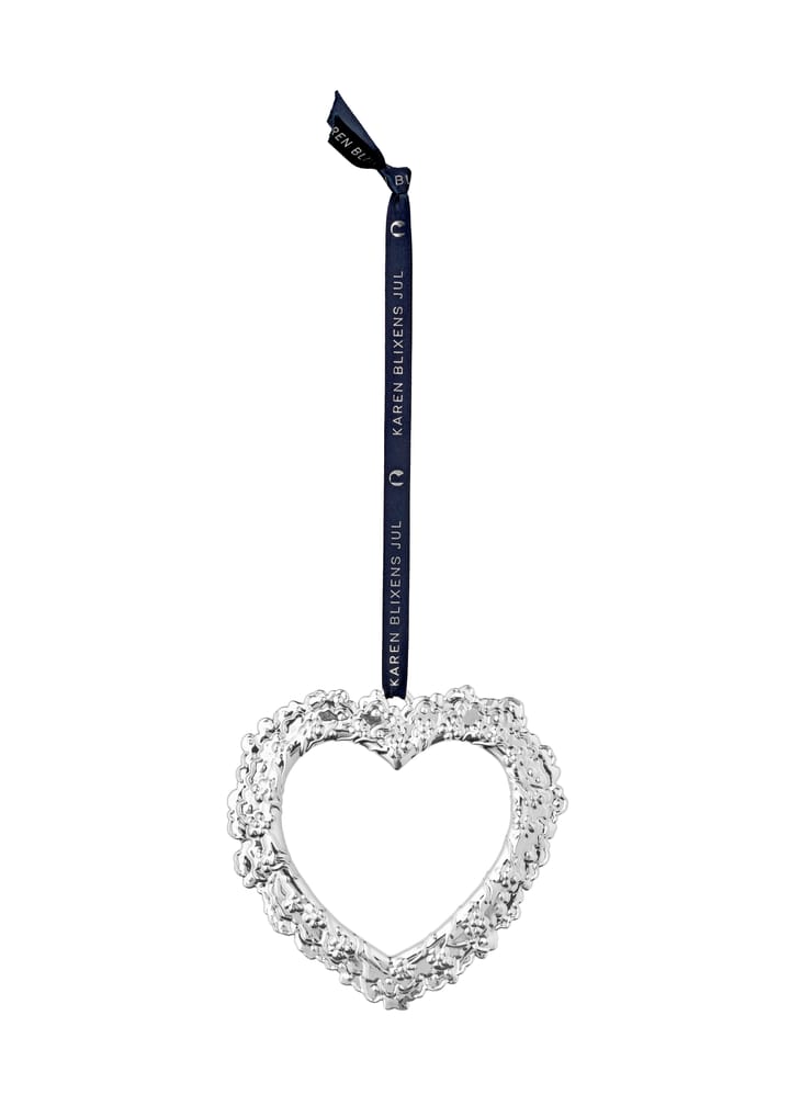 Decorazione Karen Blixen per finestra, Cuore di fiori - Silver - Rosendahl