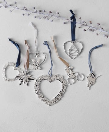 Decorazione Karen Blixen per finestra, Cuore di fiori - Silver - Rosendahl