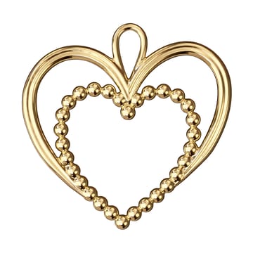 Decorazione natalizia cuore di perle Karen Blixen 6,5 cm - Dorato - Rosendahl