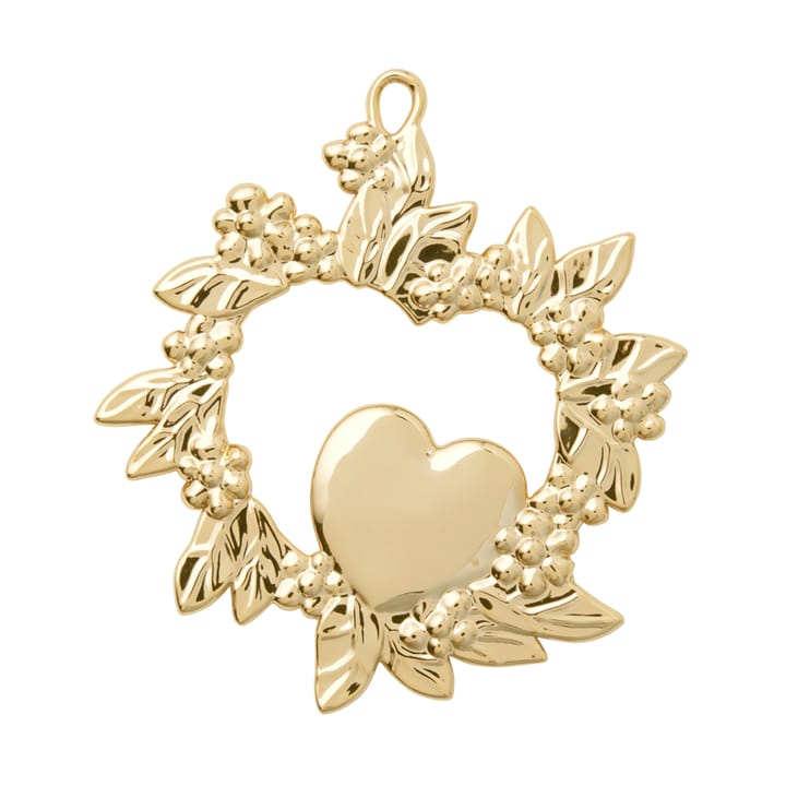Decorazione natalizia cuore selvaggio 8 cm, Dorato Rosendahl