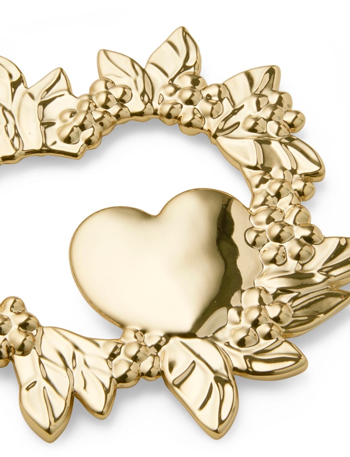 Decorazione natalizia cuore selvaggio 8 cm, Dorato Rosendahl