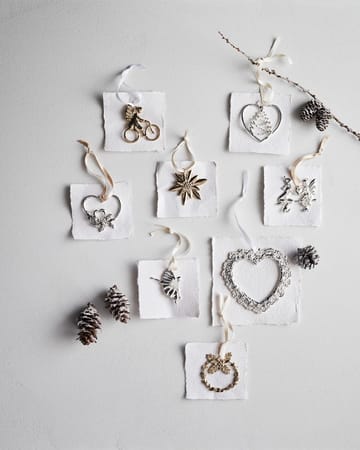 Decorazione natalizia Karen Blixen angeli sull'altalena - Placcato argento - Rosendahl