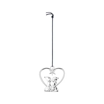 Decorazione natalizia Karen Blixen Cuore con bambino - Silver - Rosendahl