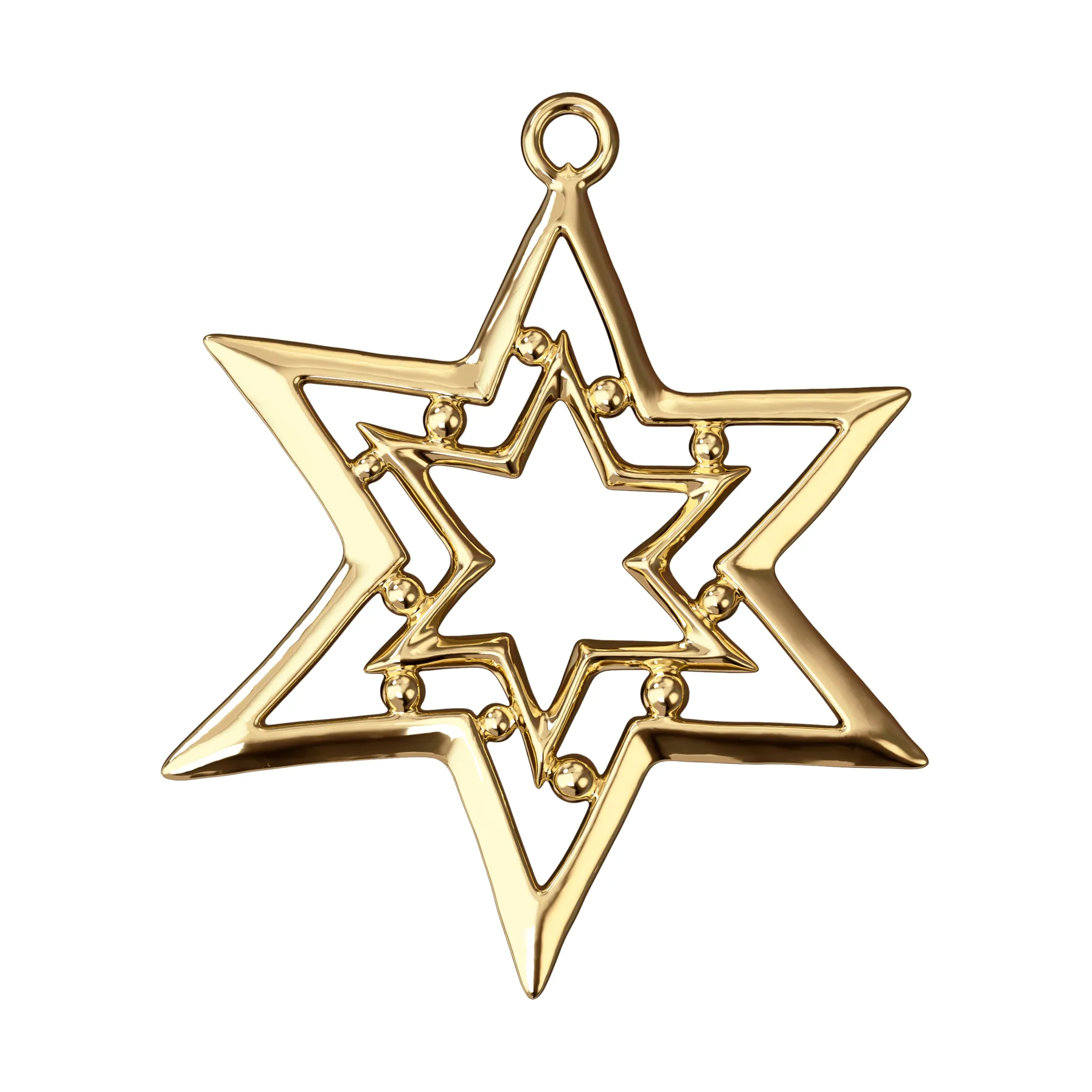 Decorazione natalizia Karen Blixen trillastjärna 8 cm, Dorato Rosendahl