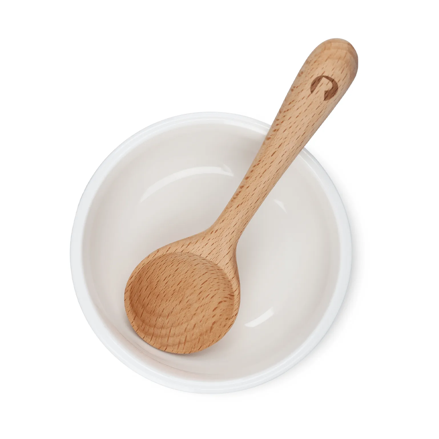 Grand Cru ciotola per snack e cucchiaio, Bianco, Ø9 cm Rosendahl