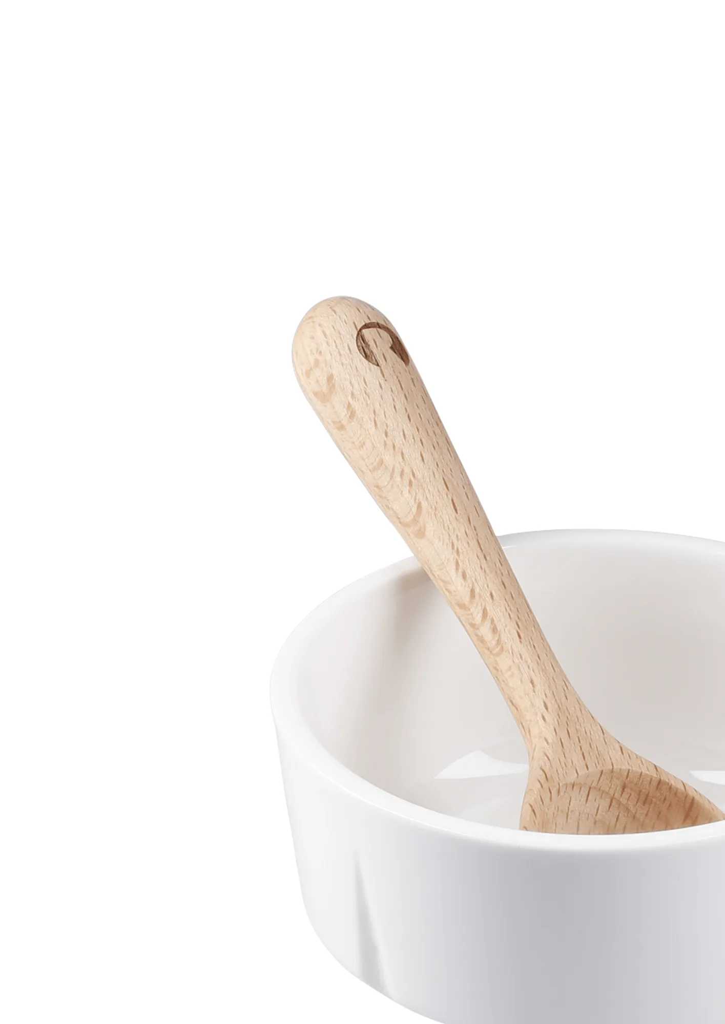 Grand Cru ciotola per snack e cucchiaio, Bianco, Ø9 cm Rosendahl