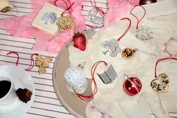 Karen Blixen decorazione in rovere - Placcato argento, 6 cm - Rosendahl
