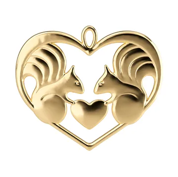 Karen Blixen nuts about you ornamento - Dorato, 6 cm - Rosendahl