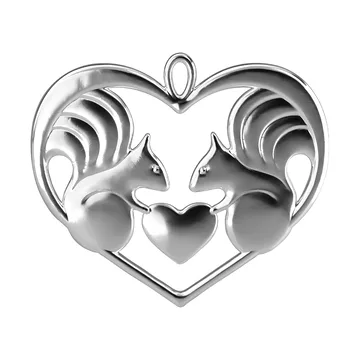 Karen Blixen nuts about you ornamento - Placcato argento, 6 cm - Rosendahl
