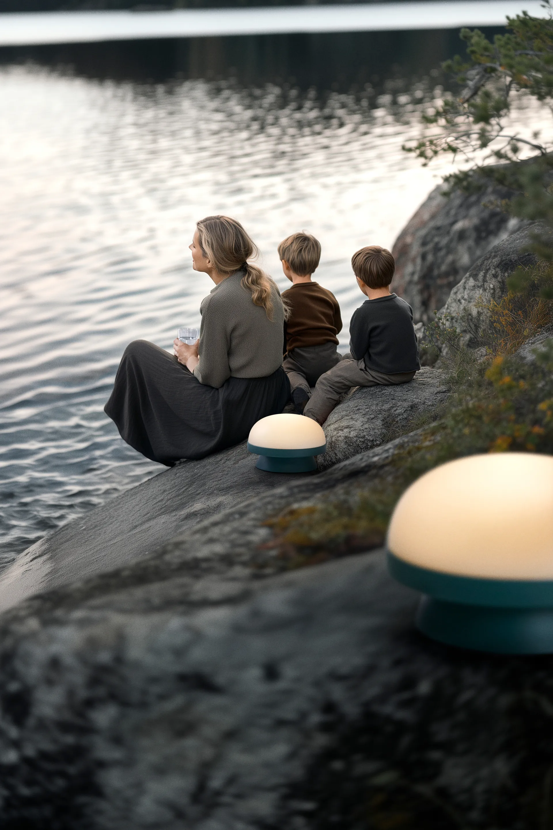 Lampada solare Soft Spot dots Ø21 cm, Forest green Rosendahl