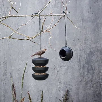 Mangiatoia per uccelli Rosendahl Birds - Verde, su supporto - Rosendahl
