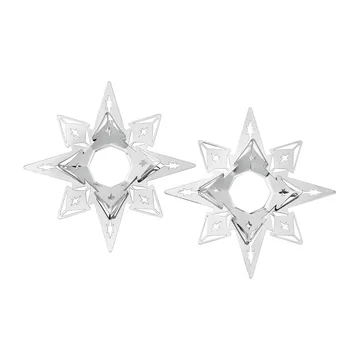 Salvagoccia per candele Karen Blixen, 3 cm, confezione da 2 - Placcato argento - Rosendahl